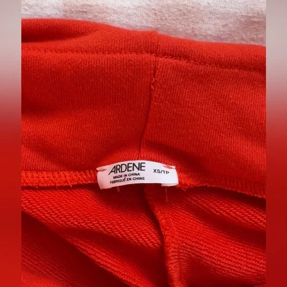 Red Fold Over Shorts - Picture 3 of 3